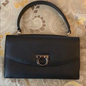 Ferragamo Black Leather purse